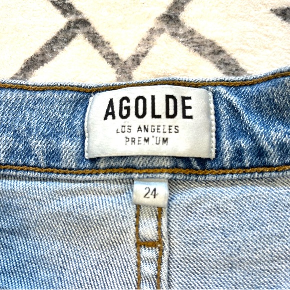 AGOLDE High Rise Straight Crop Jeans - Picture 14 of 16